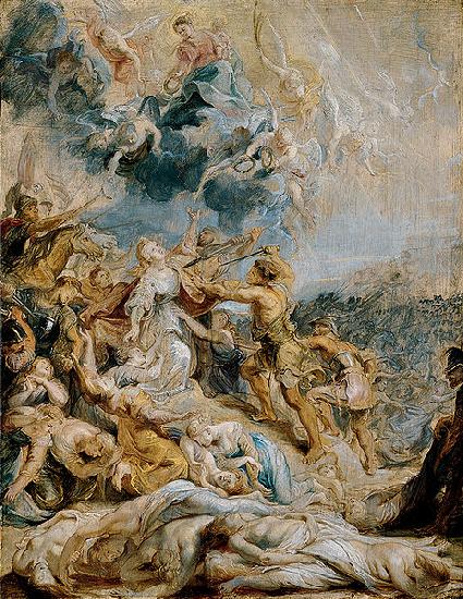 Peter Paul Rubens The Martyrdom of Saint Ursula and the Eleven Thousand Maidens oil painting picture